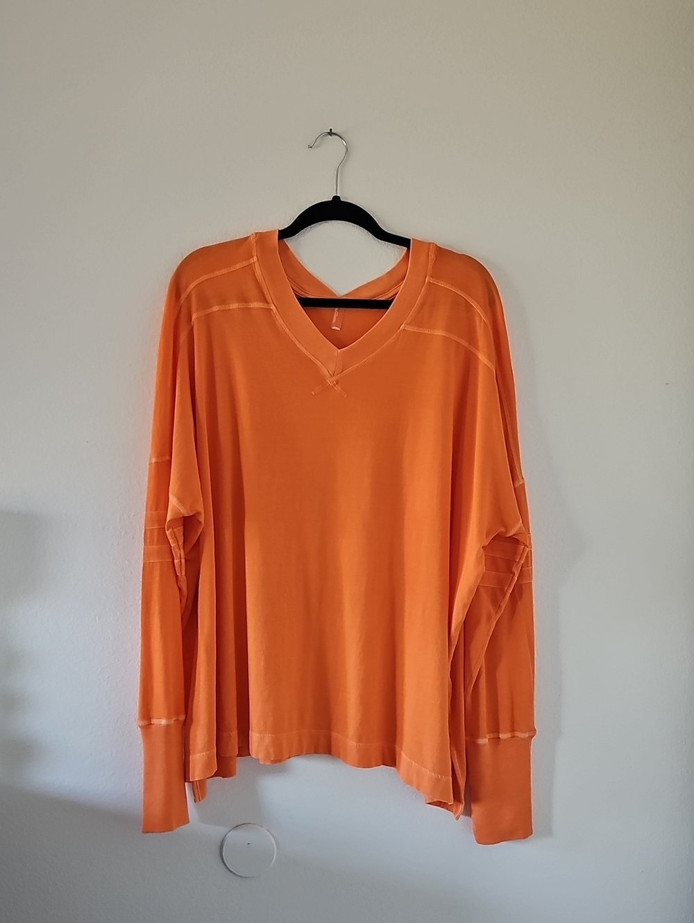 ●●FREE PEOPLE MOVEMENT ORANGE OVERSIZED TEE NWOT S.XL●●